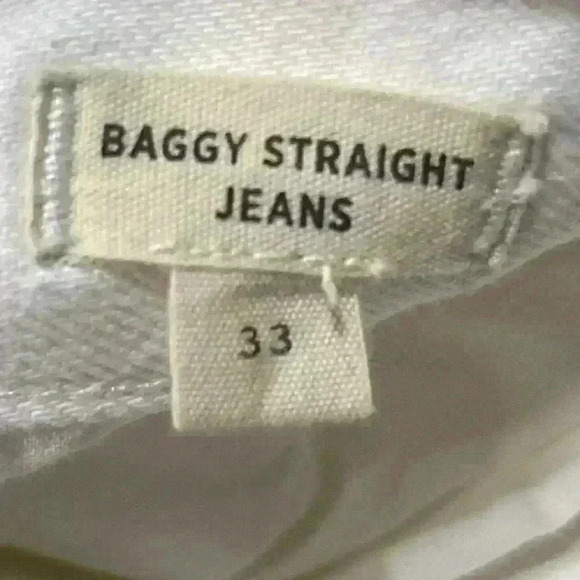 Madewell Baggy Straight Jeans Size 33 - Picture 12 of 16